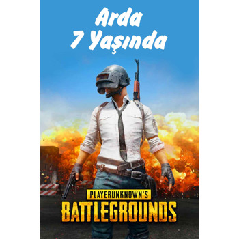 Pubg Temalı Doğum Günü Magnet