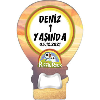 Puffin Rock Temalı Balon Magnet Açacak