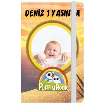 Puffin Rock Temalı Doğum Günü Anı Defteri