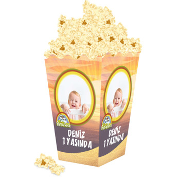 Puffin Rock Temalı Popcorn Kutusu