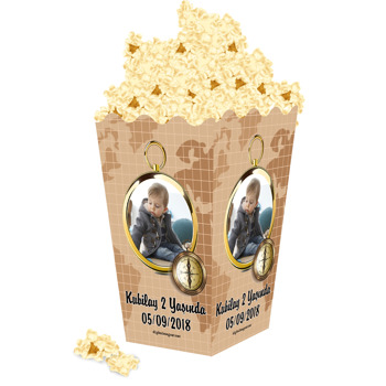 Pusula Temalı Popcorn Kutusu