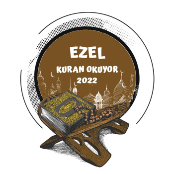 Rahlede Kuranı Kerim ile Kahverengi Fon Temalı Sticker