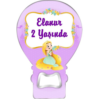 Rapunzel Temalı Balon Magnet Açacak