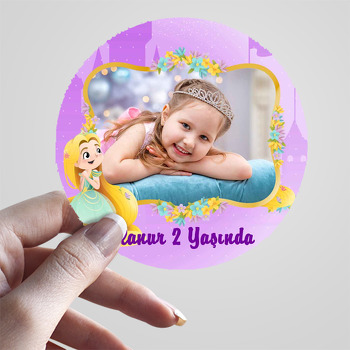 Rapunzel Temalı Resimli Sticker