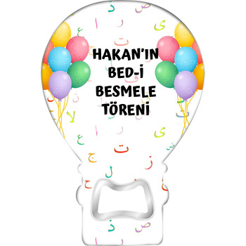 Renkli Balonlar ile Elif Ba Harfleri Temalı Balon Magnet Açacak