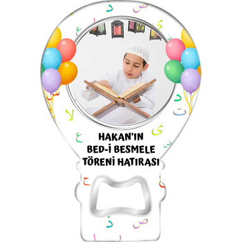 Renkli Balonlar ile Elif Ba Harfleri Temalı Balon Magnet Açacak