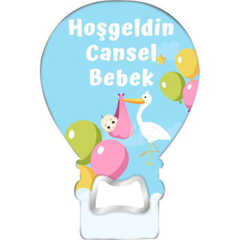 Renkli Balonlar ile Leylek Temalı Balon Magnet Açacak