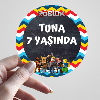 Roblox Zigzag Fon Temalı Sticker