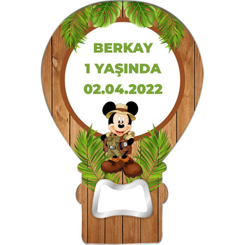 Safari Mickey Mouse ile Masif Fon Temalı Balon Magnet Açacak