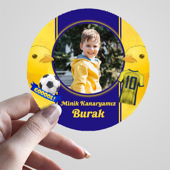 Sarı Kanarya Temalı Taraftar Sticker