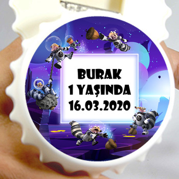 Scrat Uzayda Temalı Kapak Şekilli Magnet Açacak