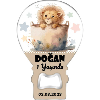 Sepette Bebek Aslan ile Renkli Yıldızlar Temalı Balon Magnet Açacak