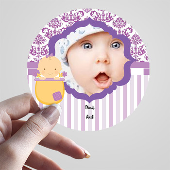 Sevimli Bebek 2 Temalı Hoşgeldin Bebek Sticker