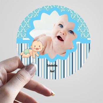 Sevimli Bebek Temalı Hoşgeldin Bebek Sticker