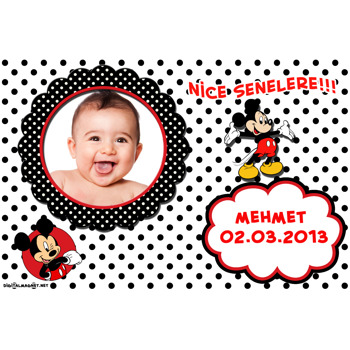 Sevimli Fare Mickey Plastik Magnet