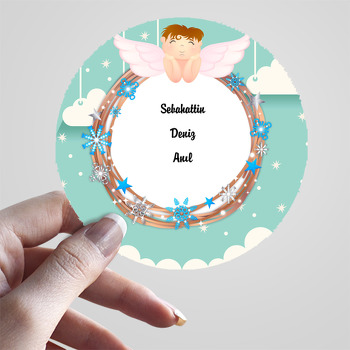 Sevimli Melek Temalı Sticker