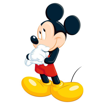 Sevimli Mickey Mouse Temalı Masa Önü Ayaklı Dekor