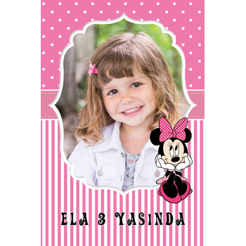 Sevimli Minnie Mouse Temalı Magnet