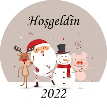 Sevimli Noel Baba ile Arkadaşları Temalı Sticker