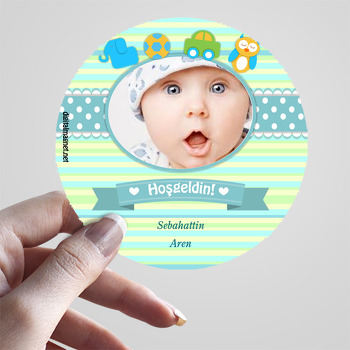 Sevimli Oyuncaklar Temalı Hoşgeldin Bebek Sticker