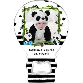 Sevimli  Panda Temalı Balon Magnet Açacak