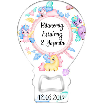 Sevimli Soft Unicorn Temalı Balon Magnet Açacak