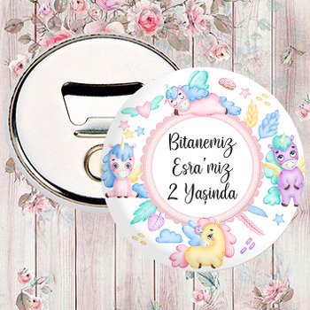 Sevimli Soft Unicorn Temalı Magnet Açacak