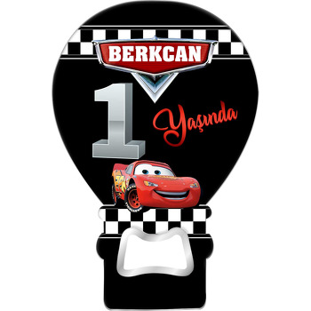 Şimşek Mcqueen 1 Yaş Temalı Balon Magnet Açacak