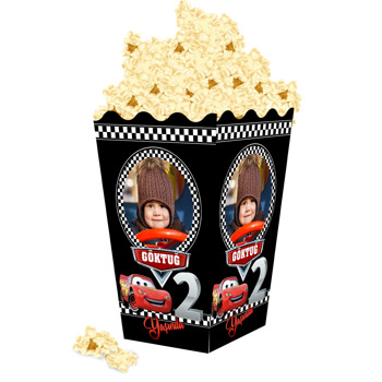 Şimşek Mcqueen 2 Yaş Temalı Popcorn Kutusu