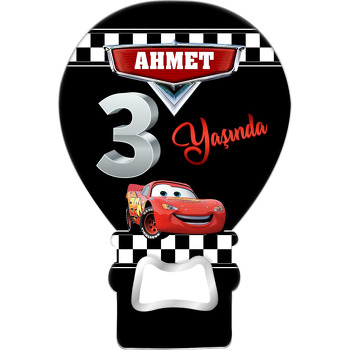 Şimşek Mcqueen 3 Yaş Temalı Balon Magnet Açacak