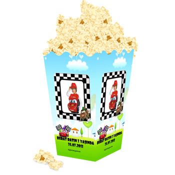 Şimşek Mcqueen Temalı Popcorn Kutusu