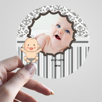 Şirin Bebek Temalı Hoşgeldin Bebek Sticker