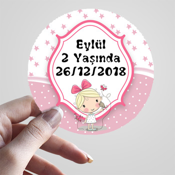 Şirin Kız Temalı Sticker