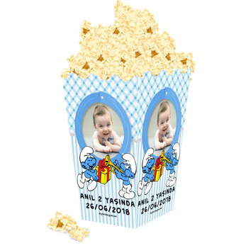 Şirinler Temalı Popcorn Kutusu