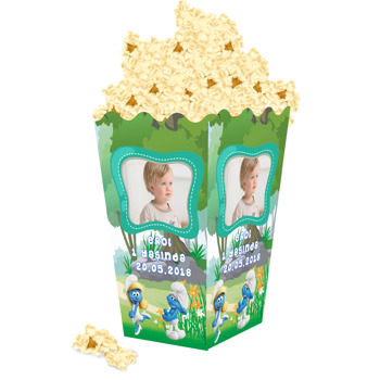 Şirinler Temalı Popcorn Kutusu