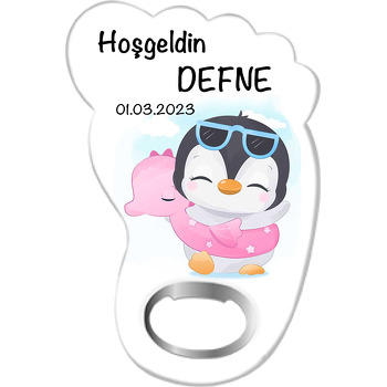 Şişme Simit ile Penguen Temalı Ayak İzi Magnet Açacak