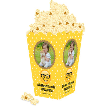 Smileys Temalı Temalı Popcorn Kutusu