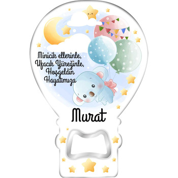 Soft Balonlar ve Yıldızlarla Bebek Koala Temalı Balon Magnet Açacak