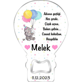 Soft Balonlu Bebek Fil ile Yıldızlar Temalı Balon Magnet Açacak