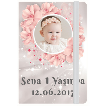 Soft Çiçekler Temalı Doğum Günü Kişiye Anı Özel Defter