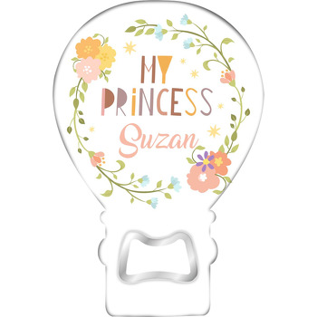 Soft Çiçekli My Princess Çerçeve Temalı Balon Magnet Açacak