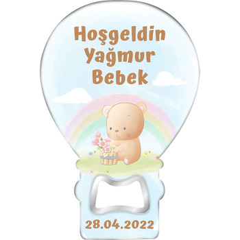 Soft Gökyüzü ile Ayıcık Temalı Balon Magnet Açacak