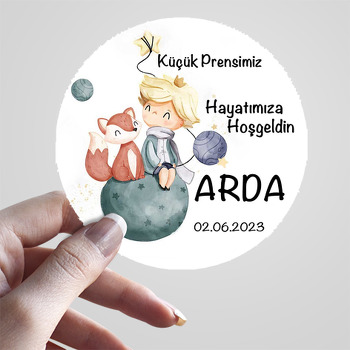 Soft Küçük Prens ile Tilki Temalı Sticker