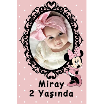 Soft Minnie Mouse Temalı Doğum Günü Plastik Magnet