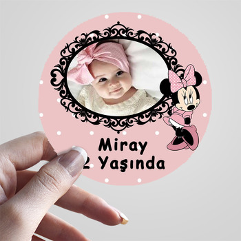 Soft Minnie Mouse Temalı Resimli Sticker