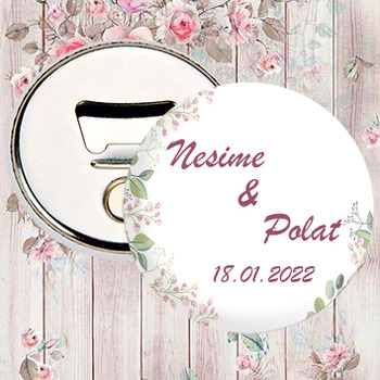 Soft Pembe Dallar ile Beyaz Fon Temalı Magnet Açacak