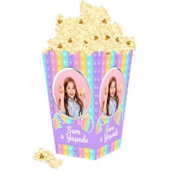 Soft Popit Temalı Popcorn Kutusu