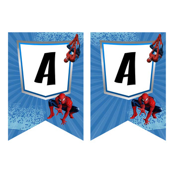 Spiderman Temalı Flama Banner