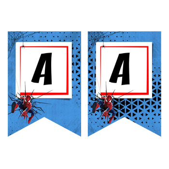 Spiderman Temalı Flama Banner