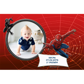 Spiderman Temalı Plastik Magnet